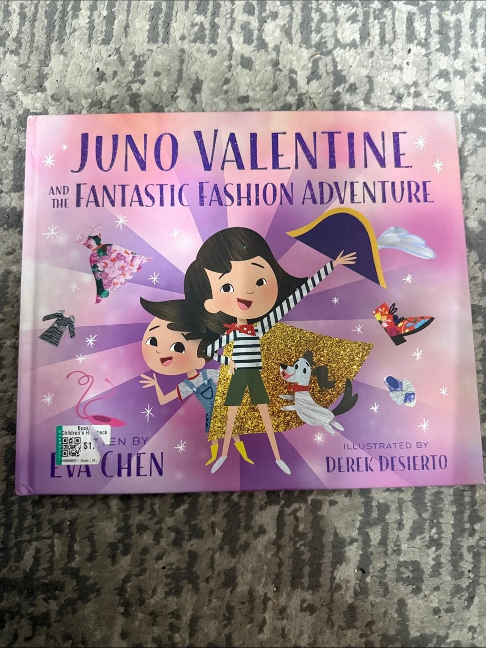 Juno Valentine and the Fantastic Fashion Adventure - Pink Kids Book